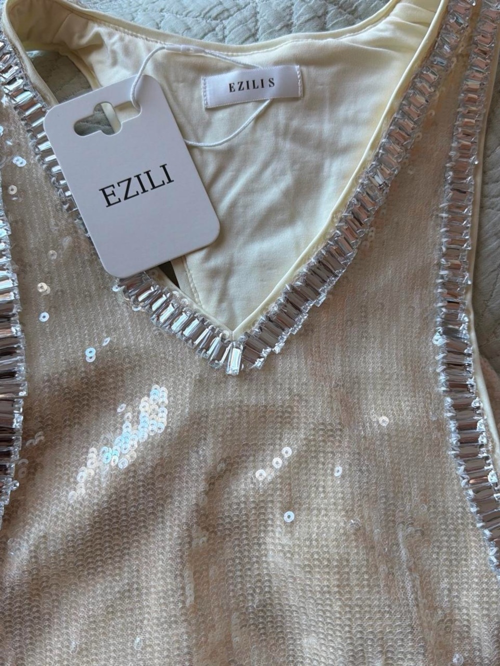 EZILI swim Albi sequin racer back tank top - Picture 6 of 7